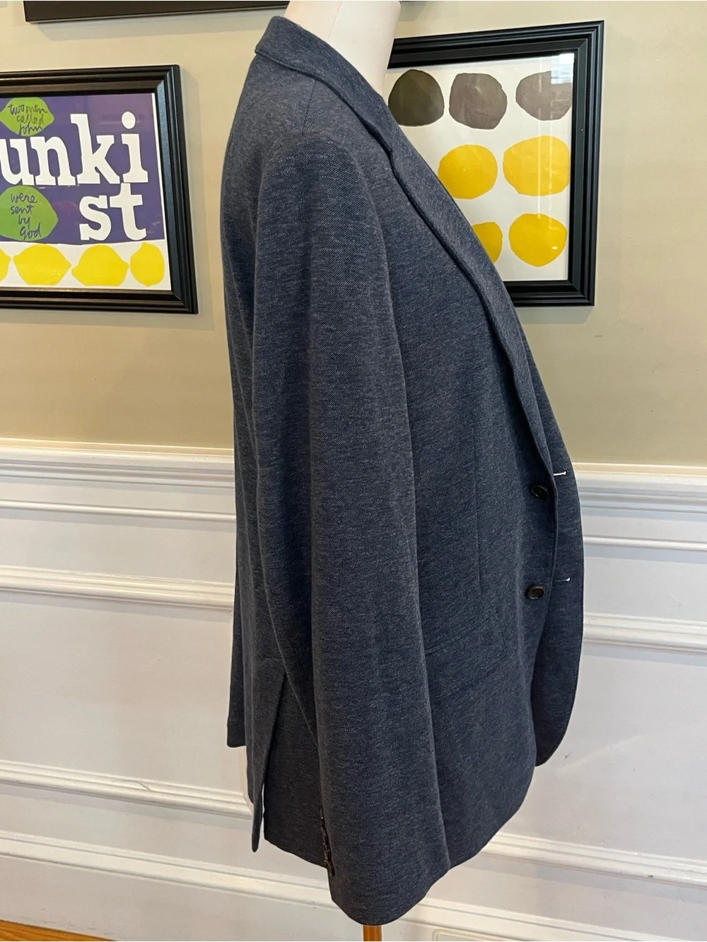 Bonobos Navy Jetsetter Unconstructed Italian Cotton Blazer - Fortex Slim Fit